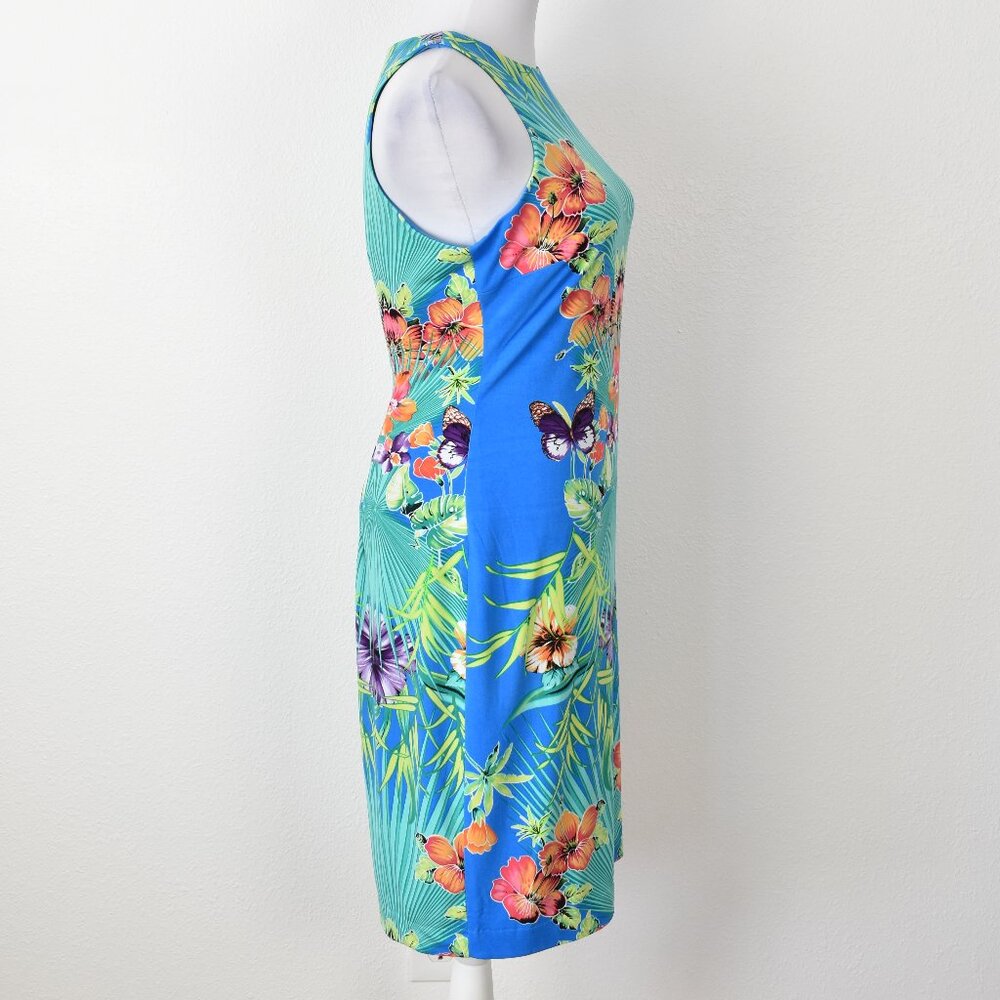 Cache Tropical Floral Sheath Dress - M - Picture 6 of 8